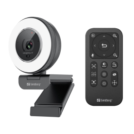 Sandberg Streamer USB Webcam Pro Elite – Full HD 1080P, Autofokus (SDG134-39, 1 Eske)