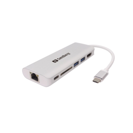 Sandberg USB-C Dock – Mange Tilkoblingsmuligheter (SDG136-18, 1 Eske)