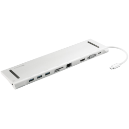 Sandberg USB-C 10-in-1 Docking Station – Allsidig Tilkobling (SDG136-31, 1 Eske)