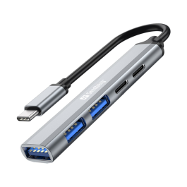 Sandberg USB-C Hub – Koble Flere Enheter Samtidig (SDG336-50, 1 Eske)