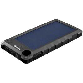 Sandberg Utendørs solcelle PowerBank - Svart, SDC-1110
