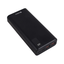 Sandberg PowerBank – 20 000 mAh, Rask Lading (SDG420-59, 1 Eske)