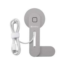Sandberg ScreenMount Magnet Charger – Trådløs Lading, Enkel Montering (SDG441-53, 1 Eske)