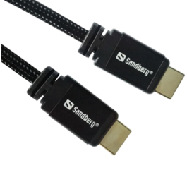Sandberg HDMI 2.0 19M-19M Kabel, Svart, SDC-1128