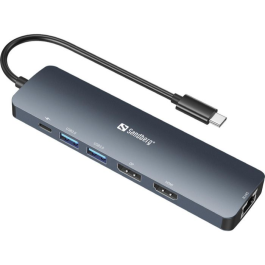 Sandberg USB-C 8K Display Dock, 1 Stykk, SEN-136-43