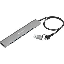 Sandberg USB 3.0 Hub 4-7 Porter, 1 Stykk, SEN-594