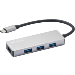 Sandberg USB-C Hub 1xUSB3.0+3x2.0 SAVER, 1 Stykk, SEN-336-32