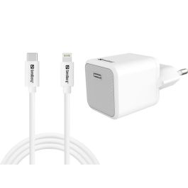 Sandberg USB-C AC-lader 20W + Lightning 1M, 1 Stykk, SEN-441-57