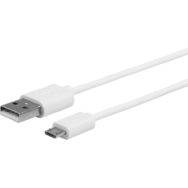 eSTUFF MicroUSB-kabel 1m Hvit, 1 Stykk, SEN-ES603007