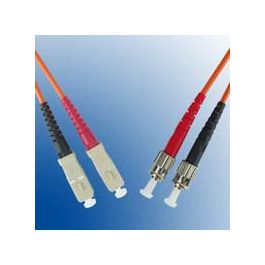 MicroConnect optisk fiberkabel, ST-SC, multimodus, dupleks, OM1 (oransje), 1-25m, 1 Stykk, SEN-191