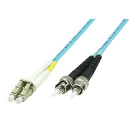 MicroConnect optisk fiberkabel, LC-ST, multimode duplex, OM3 (akvablå), 0,5-20m, 1 Stykk, SEN-178