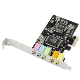 MicroConnect 5.1 kanaler PCIe lydkort, 1 Stykk, SEN-MC-CMI6CH-PCIE