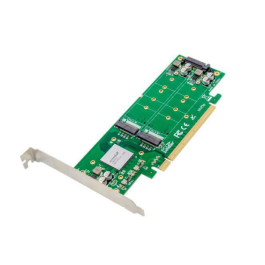MicroConnect PCIe x16 til X4X4 M.2 NVMe SSD-adapter, 1 Stykk, SEN-MC-PCIE-ASM2824-X4
