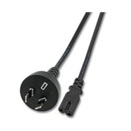 MicroConnect Australia til C7 Strømkabel 1,8m, Svart, 1 Stykk, SEN-PE030718AUSTRALIA
