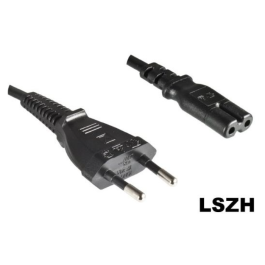 MicroConnect Strømkabel LSZH EU Type C - C7, 1,8m, 1 Stykk, SEN-PE030718LSZH