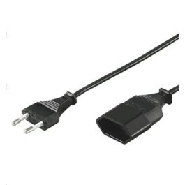 MicroConnect strømforlengelseskabel, EU-type, 1,8 m, 1 Stykk, SEN-PE030818