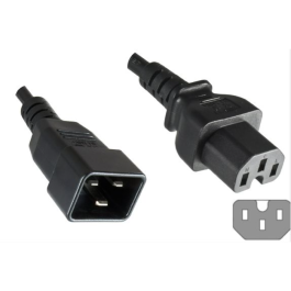 MicroConnect C20 - C15, 16A, 1,8 m, Svart, 1 Stykk, SEN-PE152018