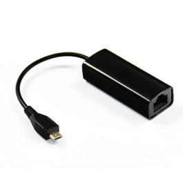 MicroConnect micro USB - RJ-45, svart, 1 Stykk, SEN-USBMICROETHBB