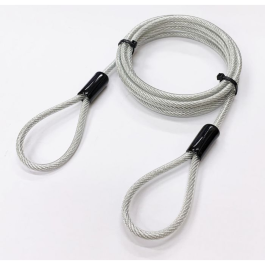 MicroConnect 2 Loop Låsetråd ø4,5 mm, 2 meter, Svart, 1 Stykk, SEN-W125935372