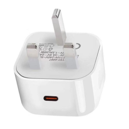 eSTUFF Hjemmelader USB-C PD 3A 20W, UK-plugg - Hvit, 1 Stykk, SEN-W128242986
