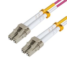 MicroConnect optisk fiberkabel, LC-LC, multimodus, dupleks, OM4 (Erica Violet) 0,5-40m, 1 Stykk, SEN-166