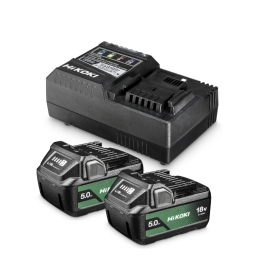 Hikoki Batteripakke 2X5,0 Ah – Høy Kapasitet, Hurtiglading(UC18YSL3WKZ, 1 Stykk)