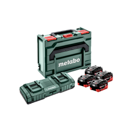 Metabo Basis-sett 4 x LiHD 8.0 Ah + ASC 145 Duo + metaBOX 145, SME-685135000