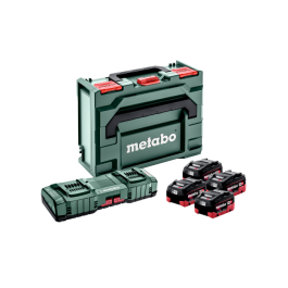 Metabo Basis-sett 4x LiHD 10Ah + ASC 145 DUO + metaBOX, SME-685143000