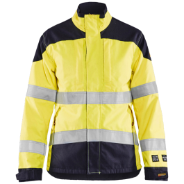 Blaklader Flammehemmende Jakke – Høy Slitestyrke (Dame, Gul/Marine, Størrelser: XS-3XL), 1 Stykk, SSK-B175