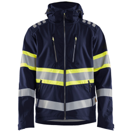 Blaklader Softshelljakke – Vanntett, Høy Synlighet, 1 Stykk, SSK-B203