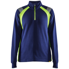 Blaklader Genser – Komfortabel, Reflekterende (Dame, Marine/Gul, Svart/Gul, Størrelser XS-3XL), 1 Stykk, SSK-B367