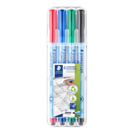 Staedtler Lumocolor korrigerbare markører - assorterte farger og størrelser, SDC-482