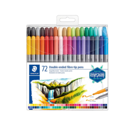 Staedtler Fiberpen Dobbel Assorterte Markører (36 & 72 Pakke), SDC-494