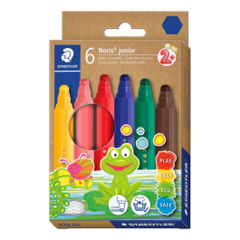 Staedtler Noris Junior Fargeblyanter – Ideelle for Små Hender (STA329C6, 1 Eske)