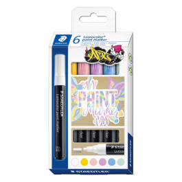 STAEDTLER Lumocolor malepenn 2,4 mm assortert (25-pakning), SDC-507