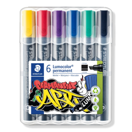 Staedtler Lumocolor Permanent Markører – Smudge-proof, Vannavstøtende (STA350WP61, 5 Eske)