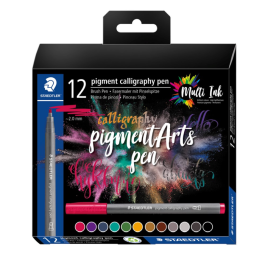 Staedtler Kalligrafi Penn – Høy Kvalitet, Hurtigtørkende (STA375C12, 1 Eske)