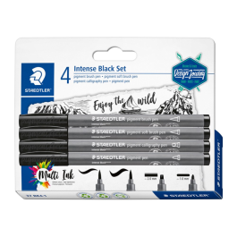 Staedtler Pigment Penner – Intens Fargegjengivelse (STA37BK41, 1 Eske)