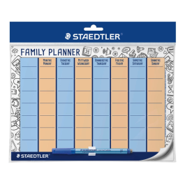 Staedtler Lumocolor Familieplanlegger – Gjenbrukbar, Selvklebende (STA641FP, 10 Eske)