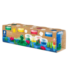 STAEDTLER Noris Junior Modellkitt - Neon- og Basisfarger Sett, SDC-547