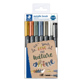 Staedtler Metalliske penselmarkører sett (7-10 assorterte), SDC-551