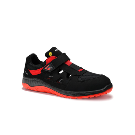 Elten Lonny Red Easy S1, Sizes 35–48, Black-Red, 1 Par, STN-E71952