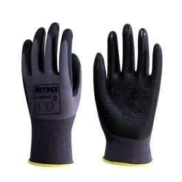 Nitrex 270NFG skum nitril håndflatebelegg med prikker, superlett arbeids Hansker, 10 Par, SUG-270NFG-XX