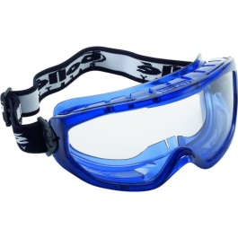 Bolle Safety Blast Clear Lens Platinum Lite -ventilert ramme, blå, SBS-BLAPSI