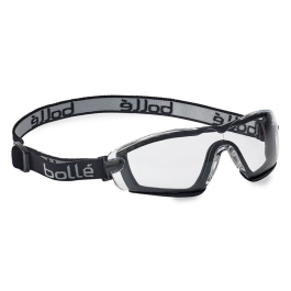 Bolle Safety Cobra Clear Lens Platinum Hard Coat Safety Googles, svart, SBS-COBFSPSI