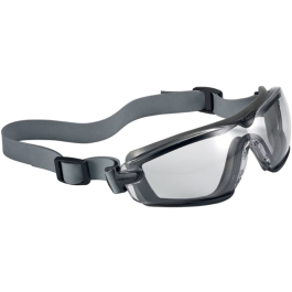 Bolle Safety Cobra Clear Lens Platinum Hard Coat Safety Googles Frame, svart/grå, SBS-COBTPRPSI