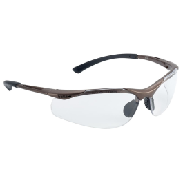 Bolle Safety Contour Clear Lens Platinum Hard Coat og Anti-Dog Coating Vernebriller, bronse, SBS-CONTPSI