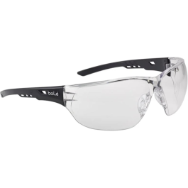 Bolle Safety Ness Clear Lens Platinum Lite sikkerhetsbriller, svart, SBS-NESSPSI