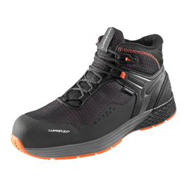 Lupriflex Techno Mid Svart Super Lett Halvhøye Vanntette Sikkerhetssko, 1 Par, SLF-5-550