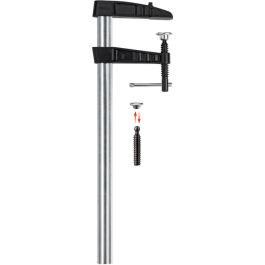 Bessey Kraftig Skruklemme med Tommy Bar, Sølv, 500 mm og 1000 mm Variasjoner, SOH-B010